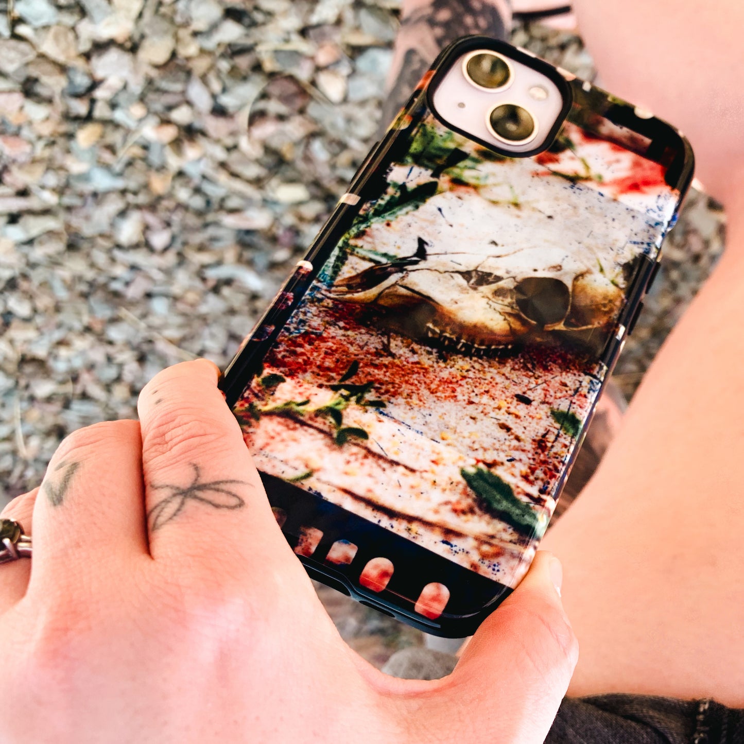 Desert Blues - Gothic Skull Phone Case (iPhone & Samsung)